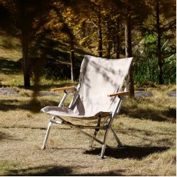 Outdoor Folding Chair, Aluminum Alloy High Back Chair, Portable Camping Chair, Fishing & Beach Folding Chair